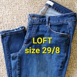LOFT. Jeans Skinny Crop Womens 29/8